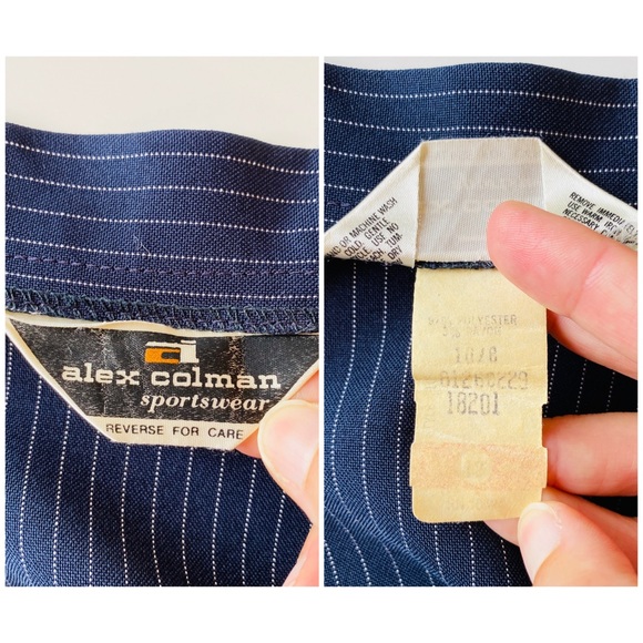 Vintage 70’s/80’s Alex Colman Pinstripe Wrap Skirt - Picture 13 of 14